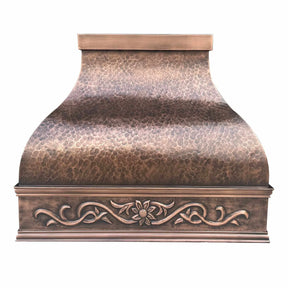 Fobest Custom Copper Range Hood with Handmade Apron FCP-74-Copper Range Hood-Fobest