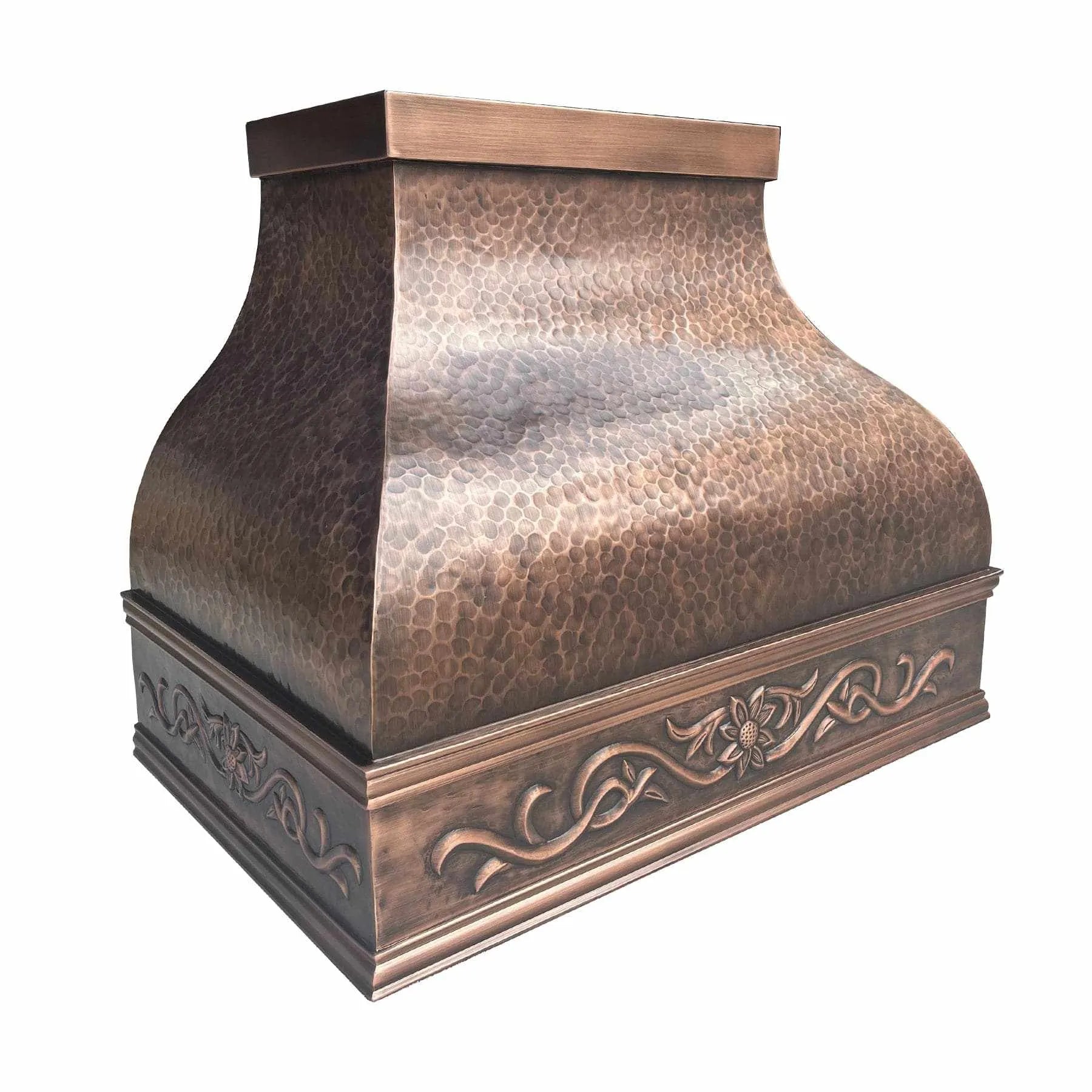 Fobest Custom Copper Range Hood with Handmade Apron FCP-74-Copper Range Hood-Fobest