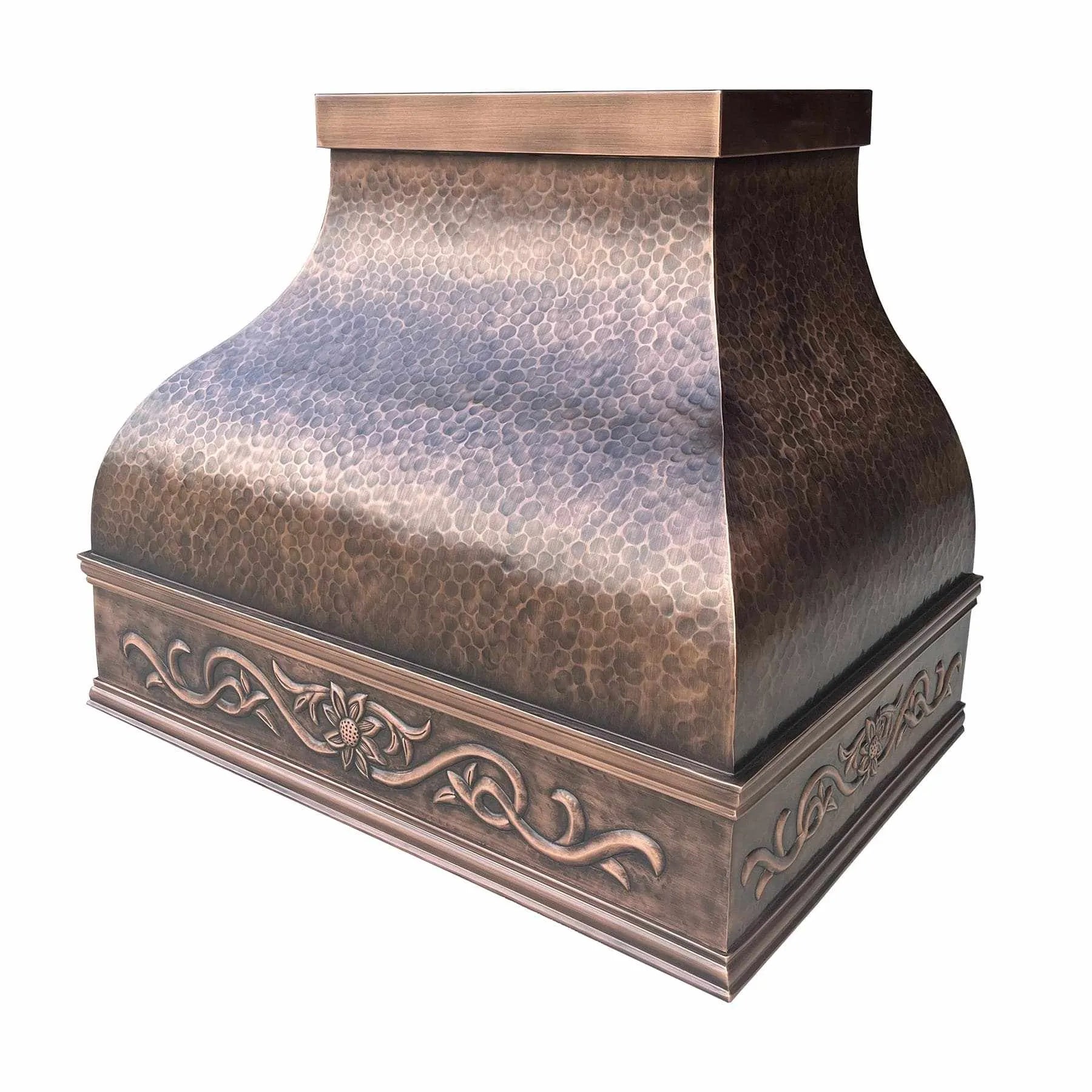 Fobest Custom Copper Range Hood with Handmade Apron FCP-74-Copper Range Hood-Fobest