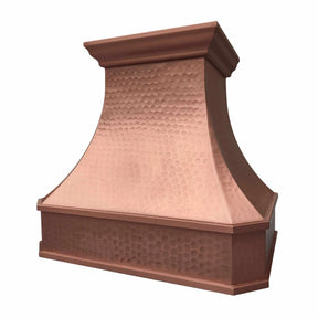 Fobest Custom Copper Range Hood with Light Hammered Texture FCP-206-Copper Range Hood-Fobest