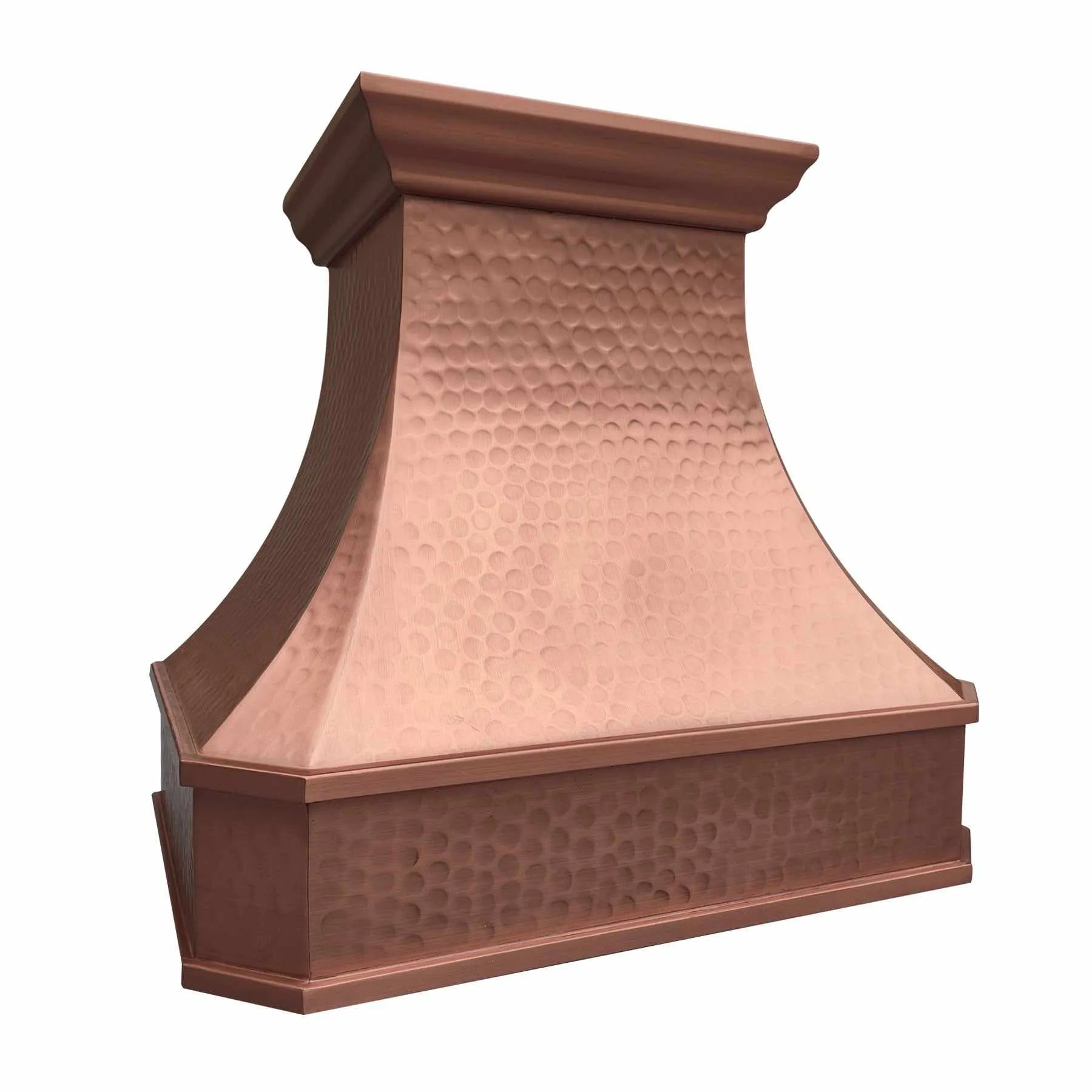 Fobest Custom Copper Range Hood with Light Hammered Texture FCP-206-Copper Range Hood-Fobest