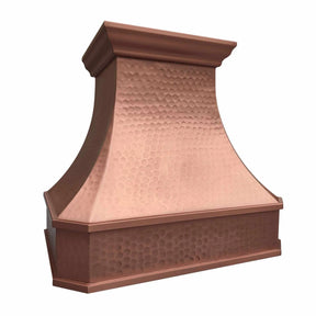 Fobest Custom Copper Range Hood with Light Hammered Texture FCP-206-Copper Range Hood-Fobest
