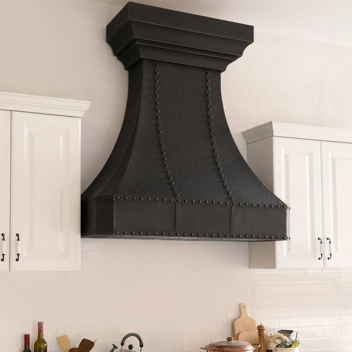 Fobest Custom Copper Range Hood with Retro Crown FCP-71-Copper Range Hood-Fobest