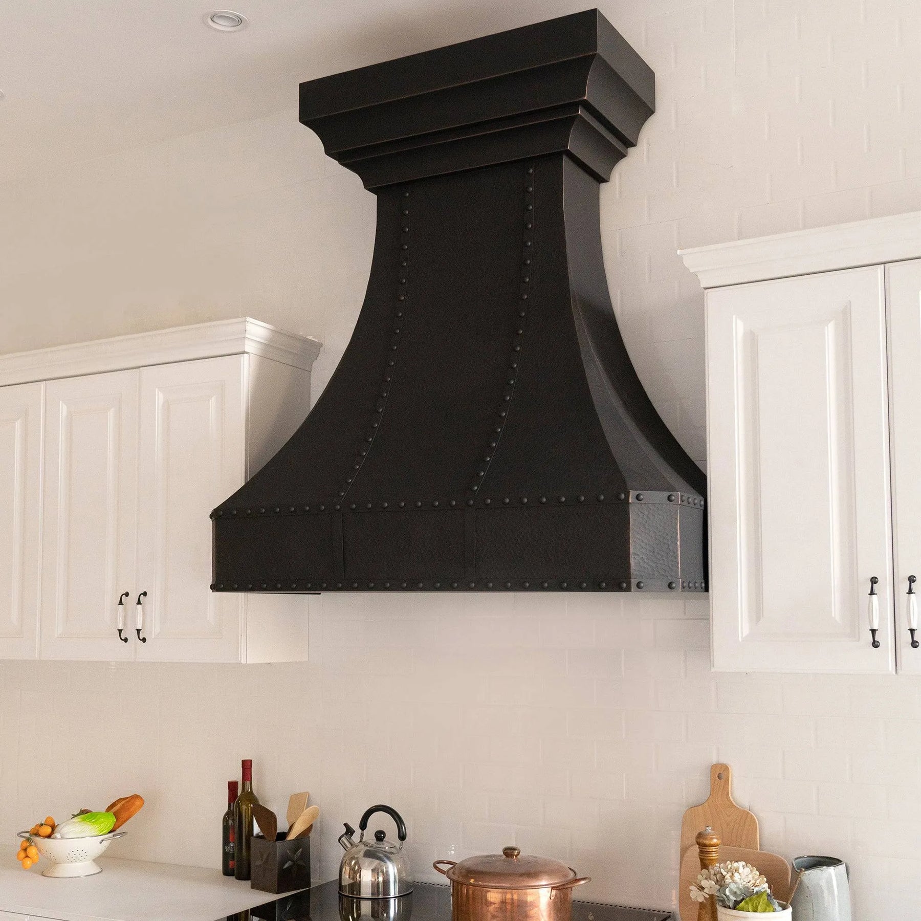 Fobest Custom Copper Range Hood with Retro Crown FCP-71-Copper Range Hood-Fobest