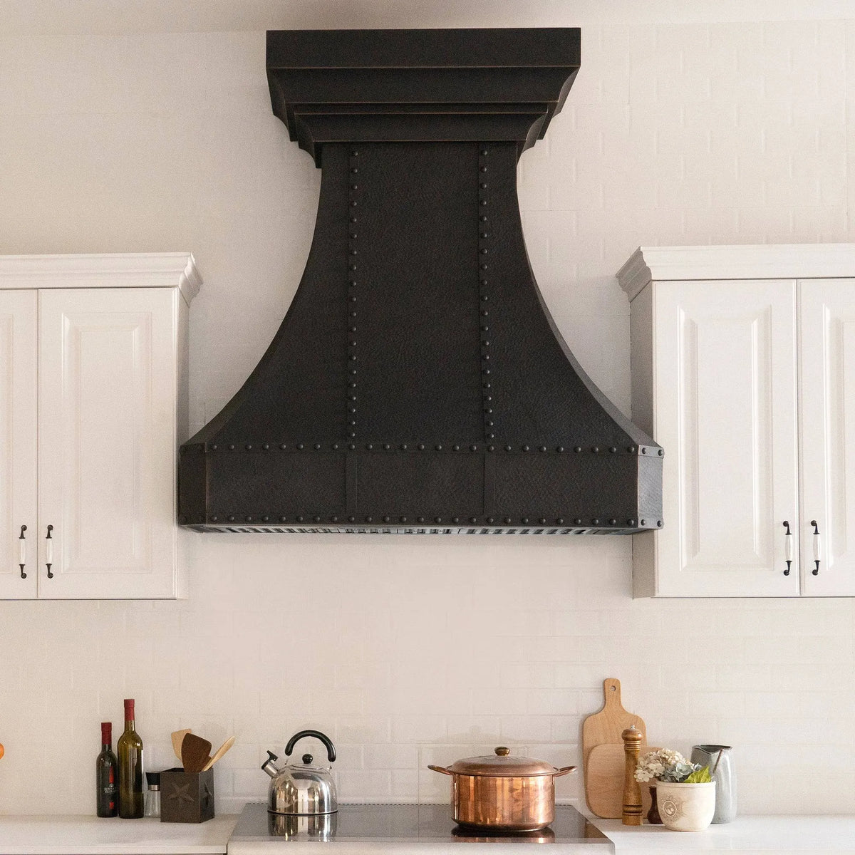 Fobest Custom Copper Range Hood with Retro Crown FCP-71-Copper Range Hood-Fobest