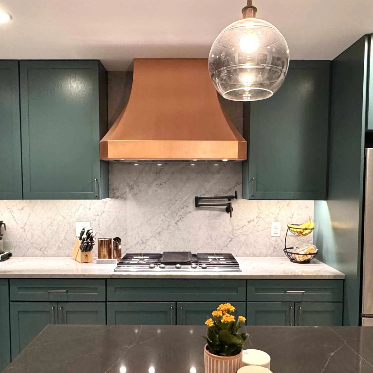 Fobest Custom Copper Range Hood with Smooth Texture FCP-120-Copper Range Hood-Fobest