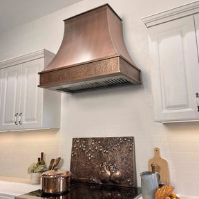 Fobest Custom Copper Range Hood with Smooth Texture FCP-49-Copper Range Hood-Fobest