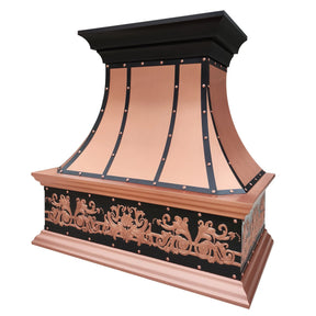 Fobest Custom Copper Range Hood with Vintage Design FCP-226-Copper Range Hood-Fobest