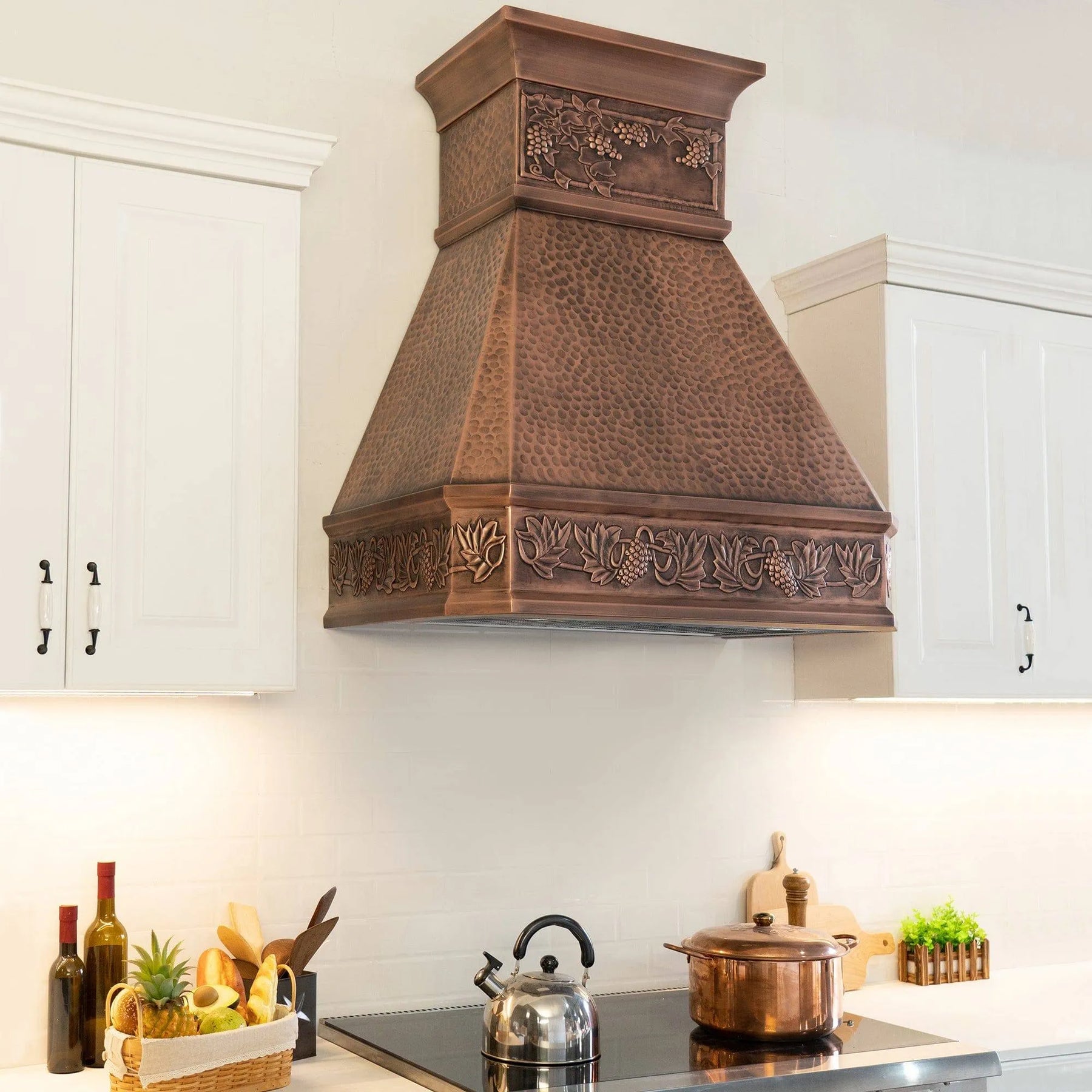 Fobest Custom Copper Range Hood with Vintage Design FCP-32-Copper Range Hood-Fobest
