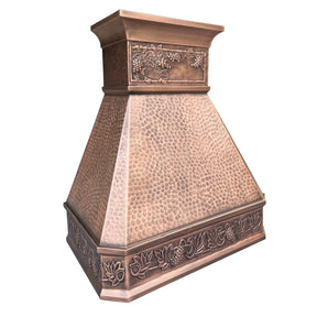 Fobest Custom Copper Range Hood with Vintage Design FCP-32-Copper Range Hood-Fobest