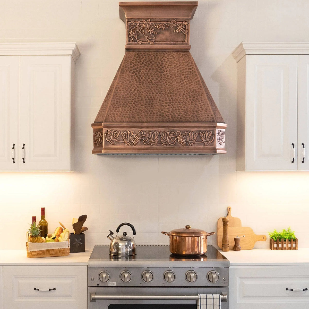 Fobest Custom Copper Range Hood with Vintage Design FCP-32-Copper Range Hood-Fobest