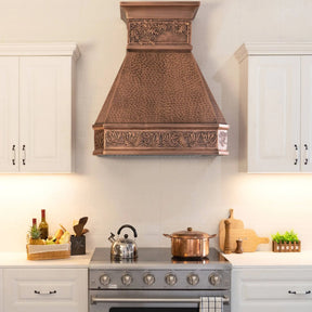 Fobest Custom Copper Range Hood with Vintage Design FCP-32-Copper Range Hood-Fobest