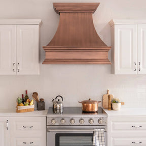 Fobest Custom Copper Range Hood with Vintage Design FCP-36-Copper Range Hood-Fobest