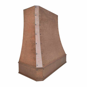 Fobest Custom Copper Range Hood with Vintage Hammer Finish FCP-116-Copper Range Hood-Fobest