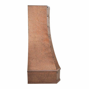 Fobest Custom Copper Range Hood with Vintage Hammer Finish FCP-116-Copper Range Hood-Fobest
