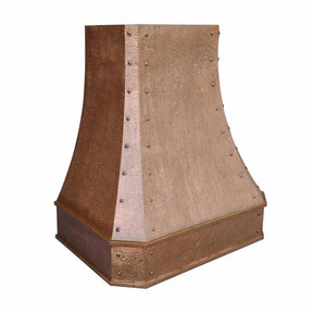 Fobest Custom Copper Range Hood with Vintage Hammer Finish FCP-116-Copper Range Hood-Fobest