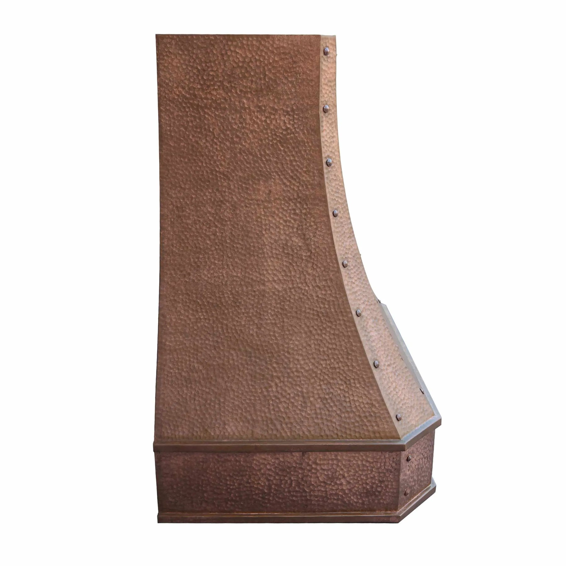 Fobest Custom Copper Range Hood with Vintage Hammer Finish FCP-116-Copper Range Hood-Fobest