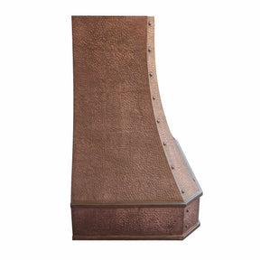 Fobest Custom Copper Range Hood with Vintage Hammer Finish FCP-116-Copper Range Hood-Fobest