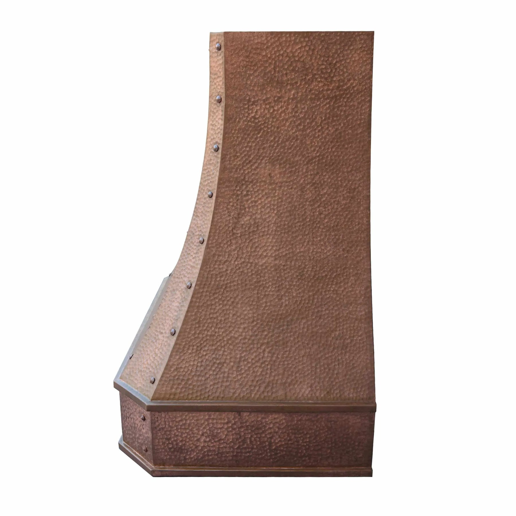 Fobest Custom Copper Range Hood with Vintage Hammer Finish FCP-116-Copper Range Hood-Fobest