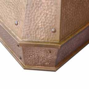 Fobest Custom Copper Range Hood with Vintage Hammer Finish FCP-116-Copper Range Hood-Fobest