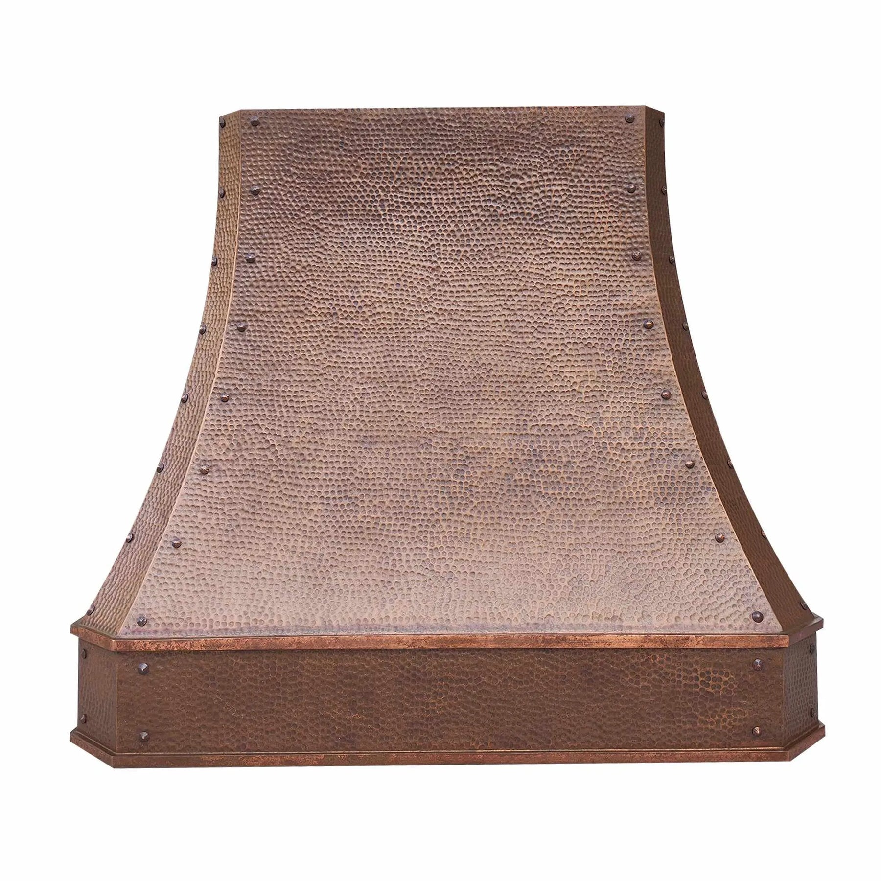 Fobest Custom Copper Range Hood with Vintage Hammer Finish FCP-116-Copper Range Hood-Fobest