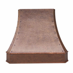 Fobest Custom Copper Range Hood with Vintage Hammer Finish FCP-116-Copper Range Hood-Fobest