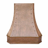 Fobest Custom Copper Range Hood with Vintage Hammer Finish FCP-116-Copper Range Hood-Fobest