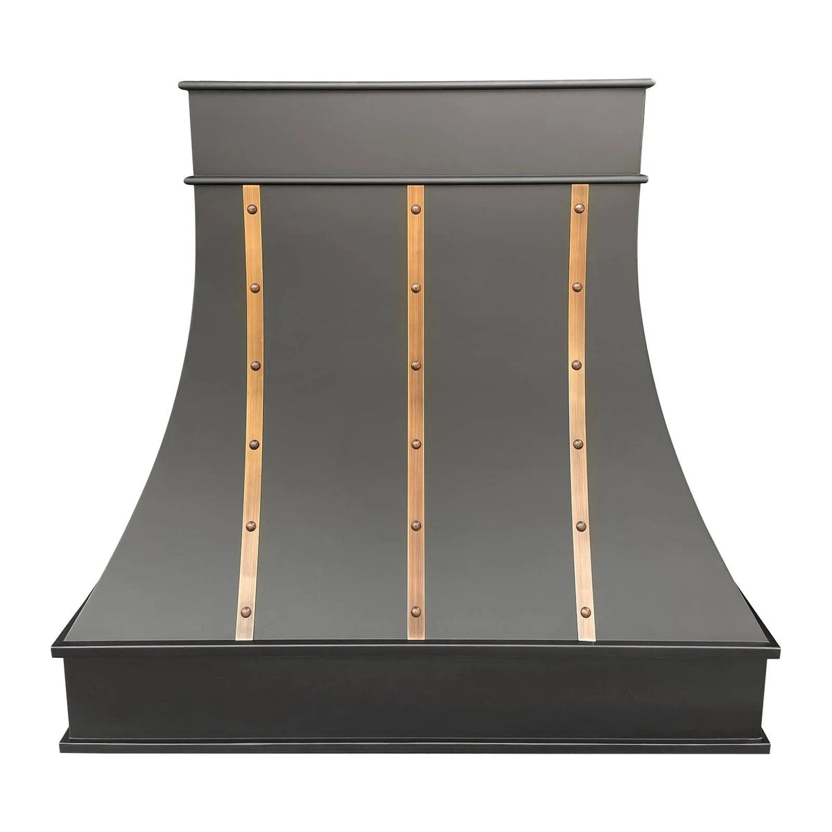 Fobest Custom Copper Stove Hood with Copper Straps FCP-80-Copper Range Hood-Fobest