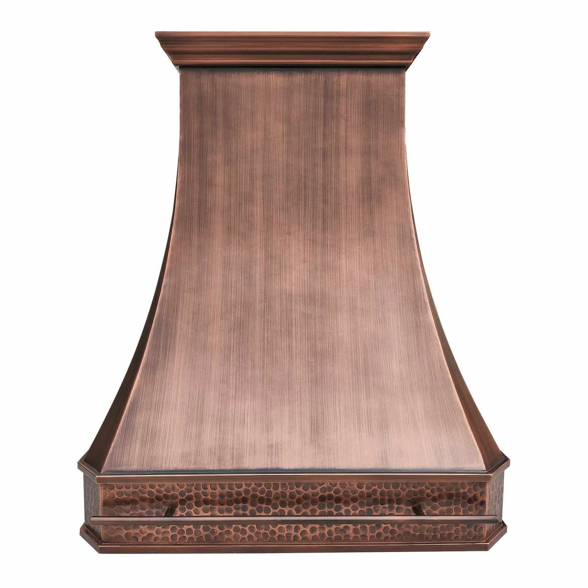 Fobest Custom Copper Vent Hood with pot rail FCP-129-Copper Range Hood-Fobest