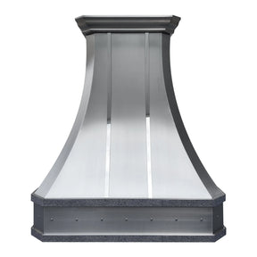Fobest Custom Curved Stainless Steel Kitchen Hood with Cornered Crown FSS-111-Stainless Steel Range Hood-Fobest