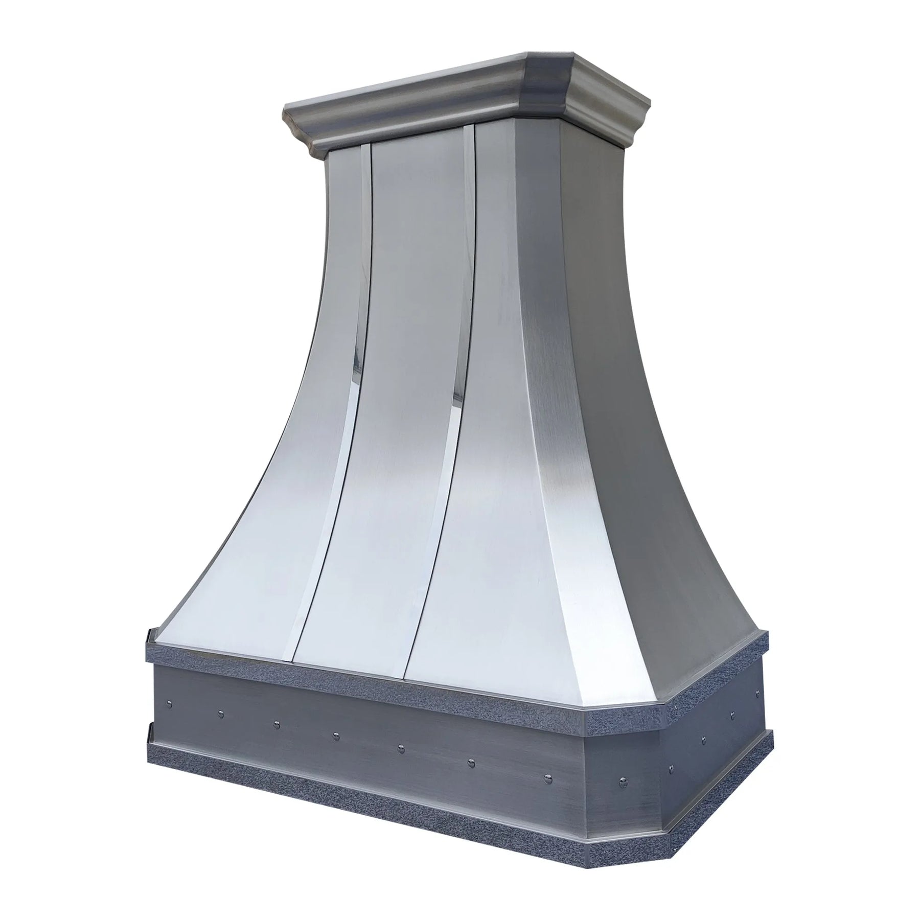 Fobest Custom Curved Stainless Steel Kitchen Hood with Cornered Crown FSS-111-Stainless Steel Range Hood-Fobest