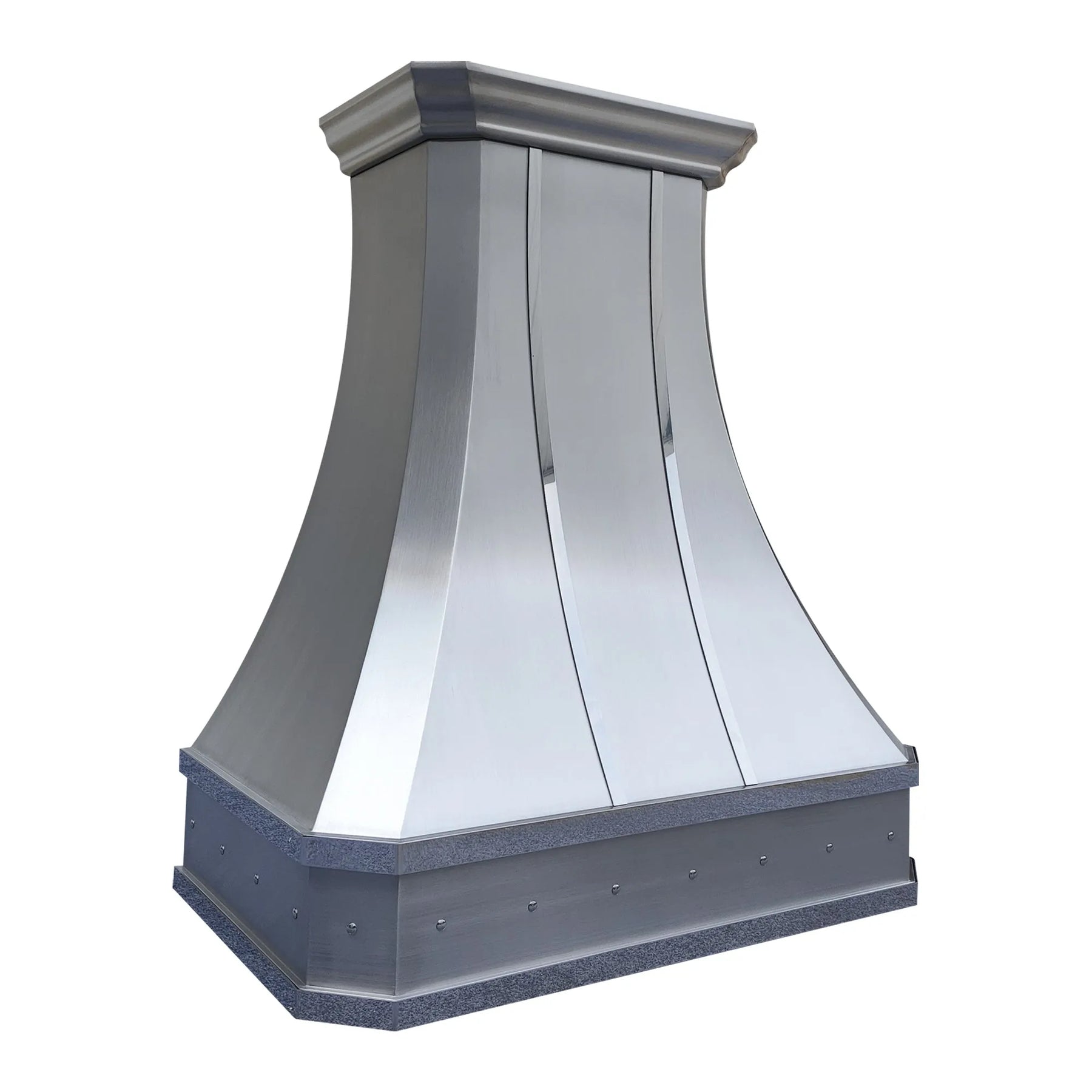 Fobest Custom Curved Stainless Steel Kitchen Hood with Cornered Crown FSS-111-Stainless Steel Range Hood-Fobest