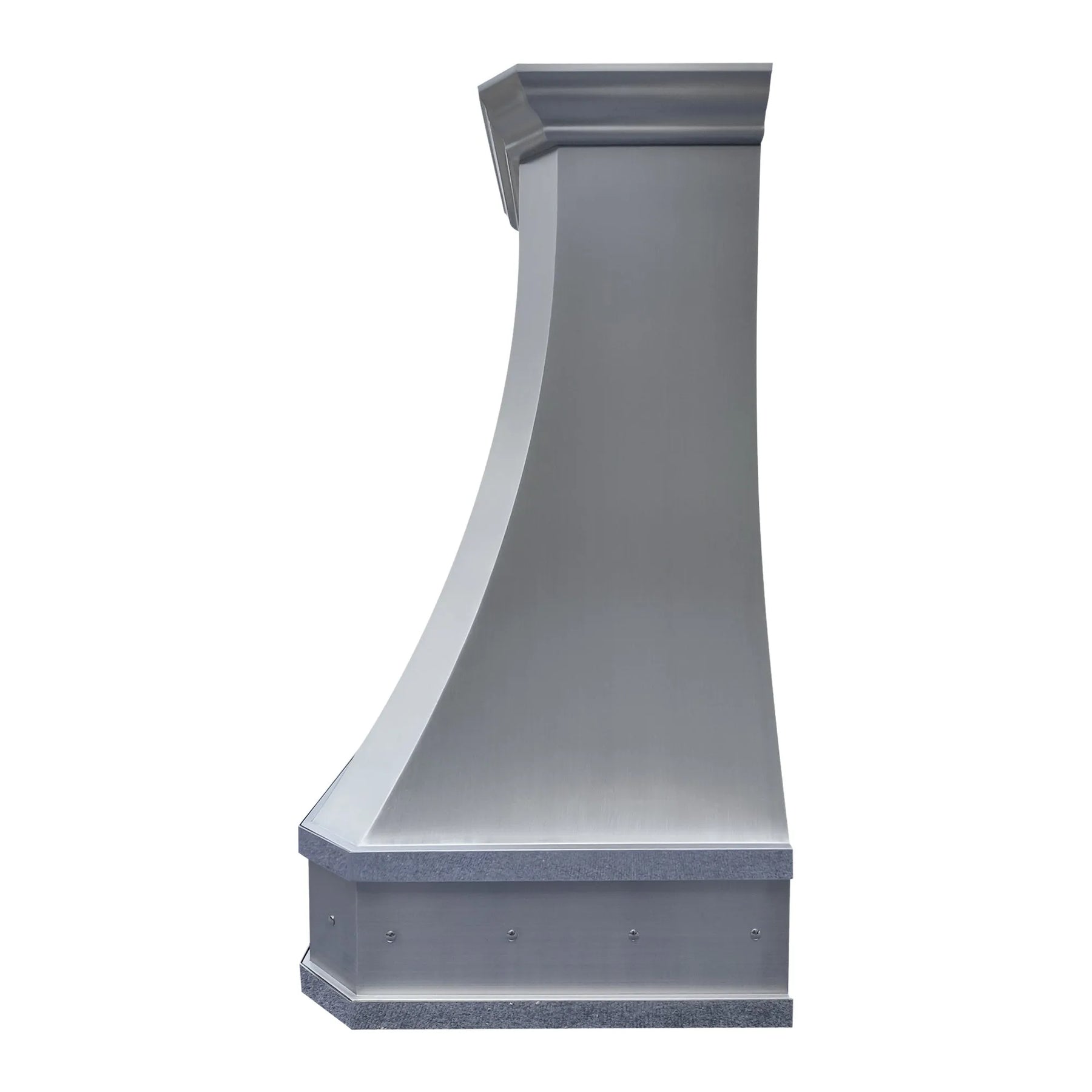 Fobest Custom Curved Stainless Steel Kitchen Hood with Cornered Crown FSS-111-Stainless Steel Range Hood-Fobest