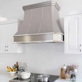 Fobest Custom Curved Stainless Steel Kitchen Hood with Cornered Crown FSS-111-Stainless Steel Range Hood-Fobest