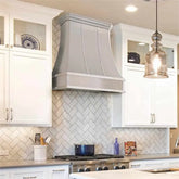 Fobest Custom Curved Stainless Steel Kitchen Hood with Cornered Crown FSS-111-Stainless Steel Range Hood-Fobest