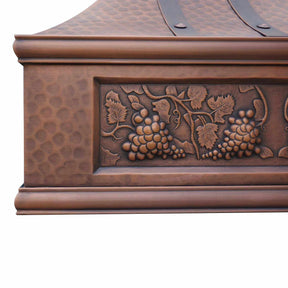 Fobest Custom Hammered Copper Stove Hood FCP-48-Copper Range Hood-Fobest