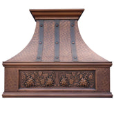 Fobest Custom Hammered Copper Stove Hood FCP-48-Copper Range Hood-Fobest