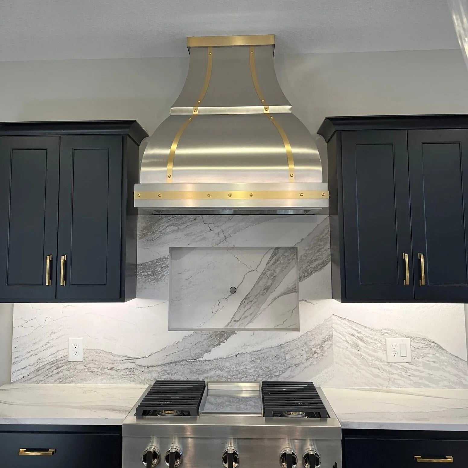 Fobest Custom Kitchen Hood Stainless Steel Finish with Bell Shape FSS-3-Stainless Steel Range Hood-Fobest