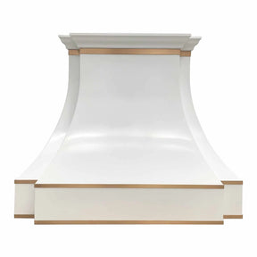 Fobest Custom Kitchen Hood with Brass Decor FSS-246-Stainless Steel Range Hood-Fobest