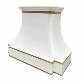 Fobest Custom Kitchen Hood with Brass Decor FSS-246-Stainless Steel Range Hood-Fobest