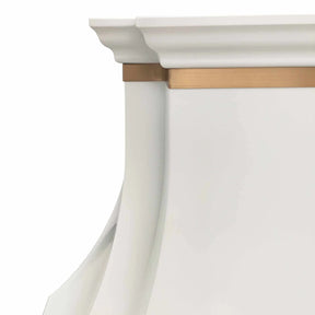 Fobest Custom Kitchen Hood with Brass Decor FSS-246-Stainless Steel Range Hood-Fobest