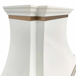Fobest Custom Kitchen Hood with Brass Decor FSS-246-Stainless Steel Range Hood-Fobest
