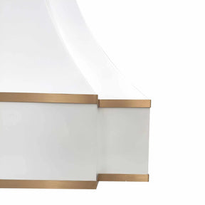 Fobest Custom Kitchen Hood with Brass Decor FSS-246-Stainless Steel Range Hood-Fobest