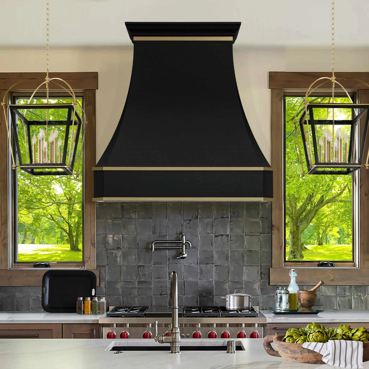 Fobest Custom Kitchen Hood with Modern Design FSS-305-Stainless Steel Range Hood-Fobest