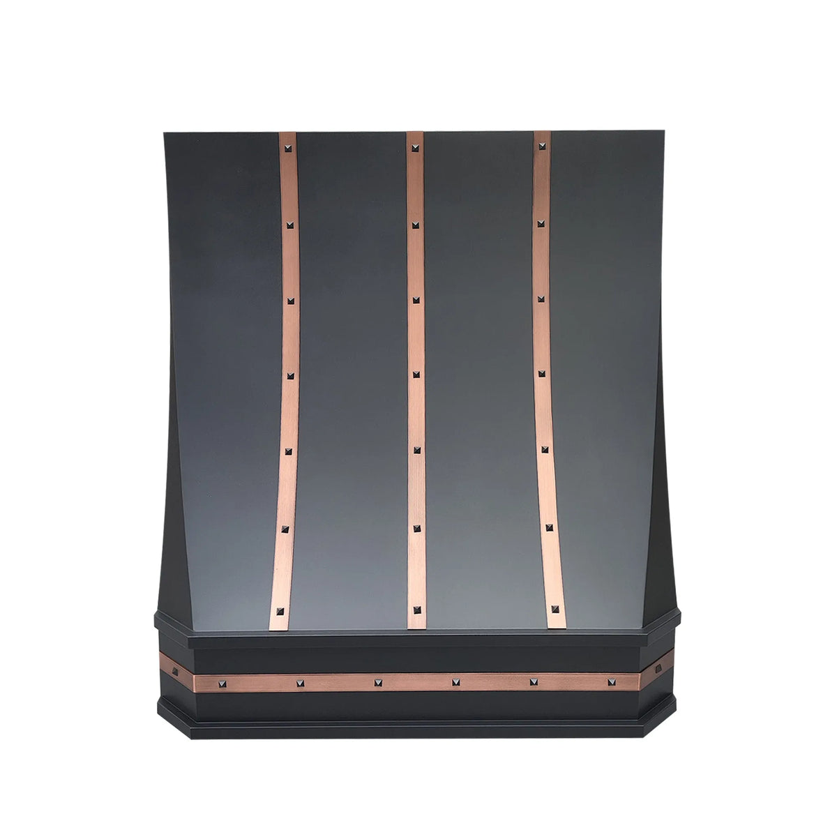 Fobest Custom Kitchen Range Hood with Copper Bands FSS-362-Stainless Steel Range Hood-Fobest
