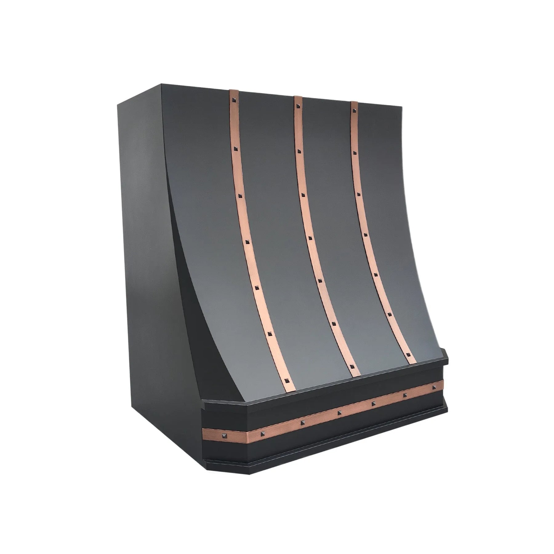 Fobest Custom Kitchen Range Hood with Copper Bands FSS-362-Stainless Steel Range Hood-Fobest