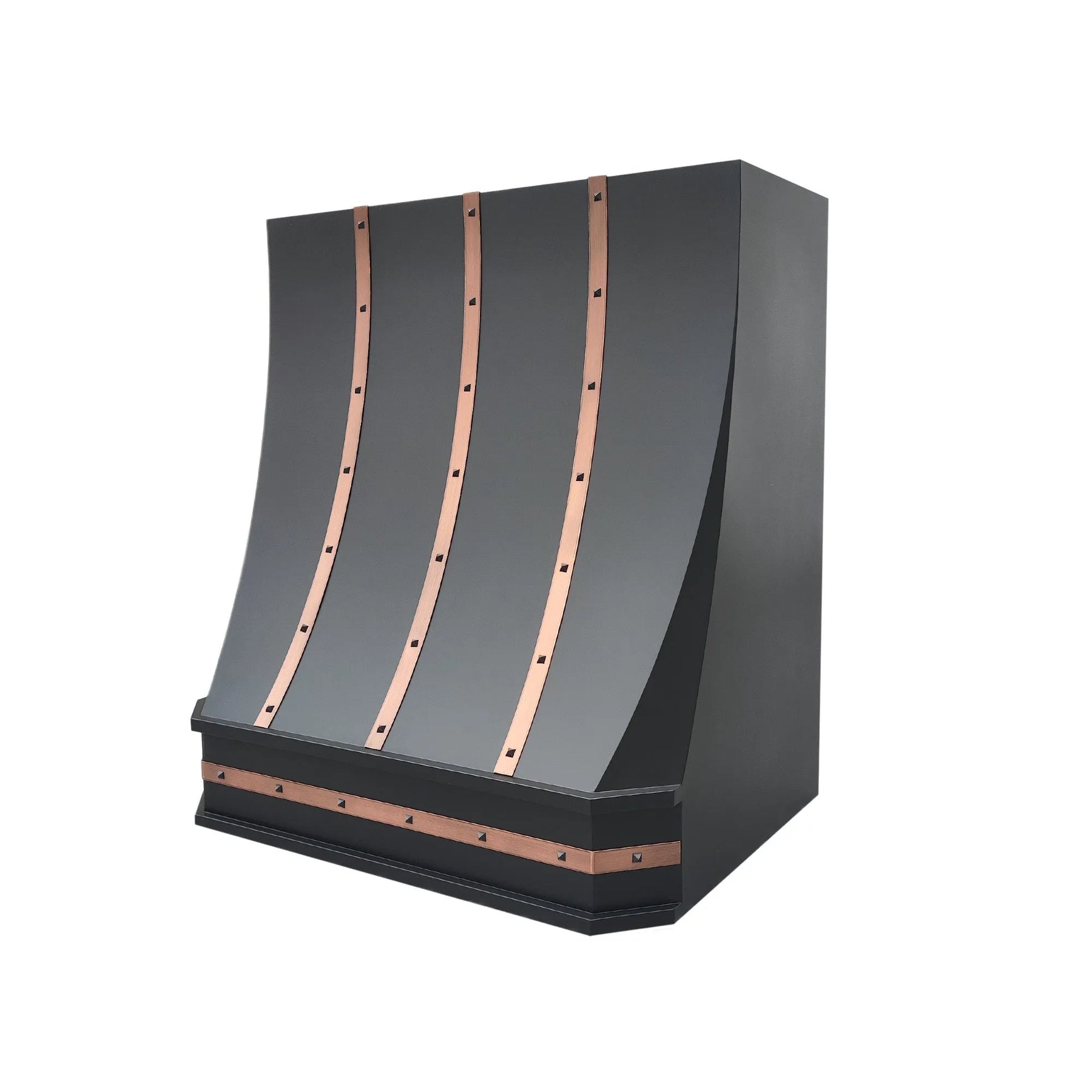 Fobest Custom Kitchen Range Hood with Copper Bands FSS-362-Stainless Steel Range Hood-Fobest