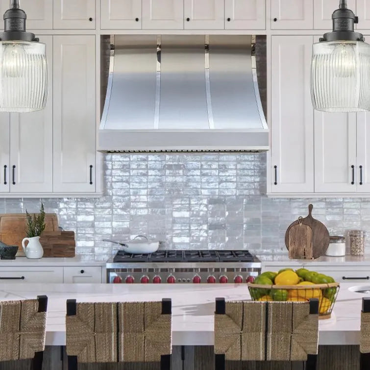Fobest Custom Kitchen Stove Hood with Sloped Design FSS-360-Stainless Steel Range Hood-Fobest