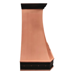 Fobest Custom Kitchen Vent Hood with Copper Dark Finish FCP-299