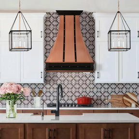 Fobest Custom Kitchen Vent Hood with Copper Dark Finish FCP-299